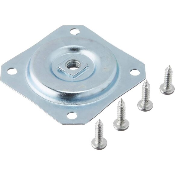 Waddell Furniture Leg Straight top plate 2.437 in. H Steel 2751 - Picture 6 of 6